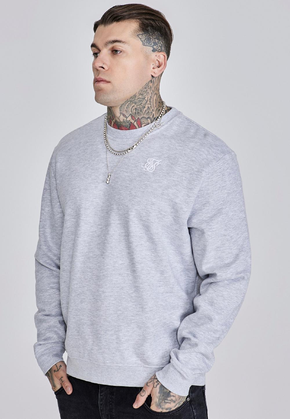 sik silk Grey Marl Essentials Sweater