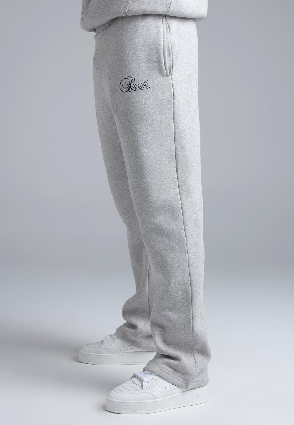 Sik Silk Grey Marl Essentials Track Pants