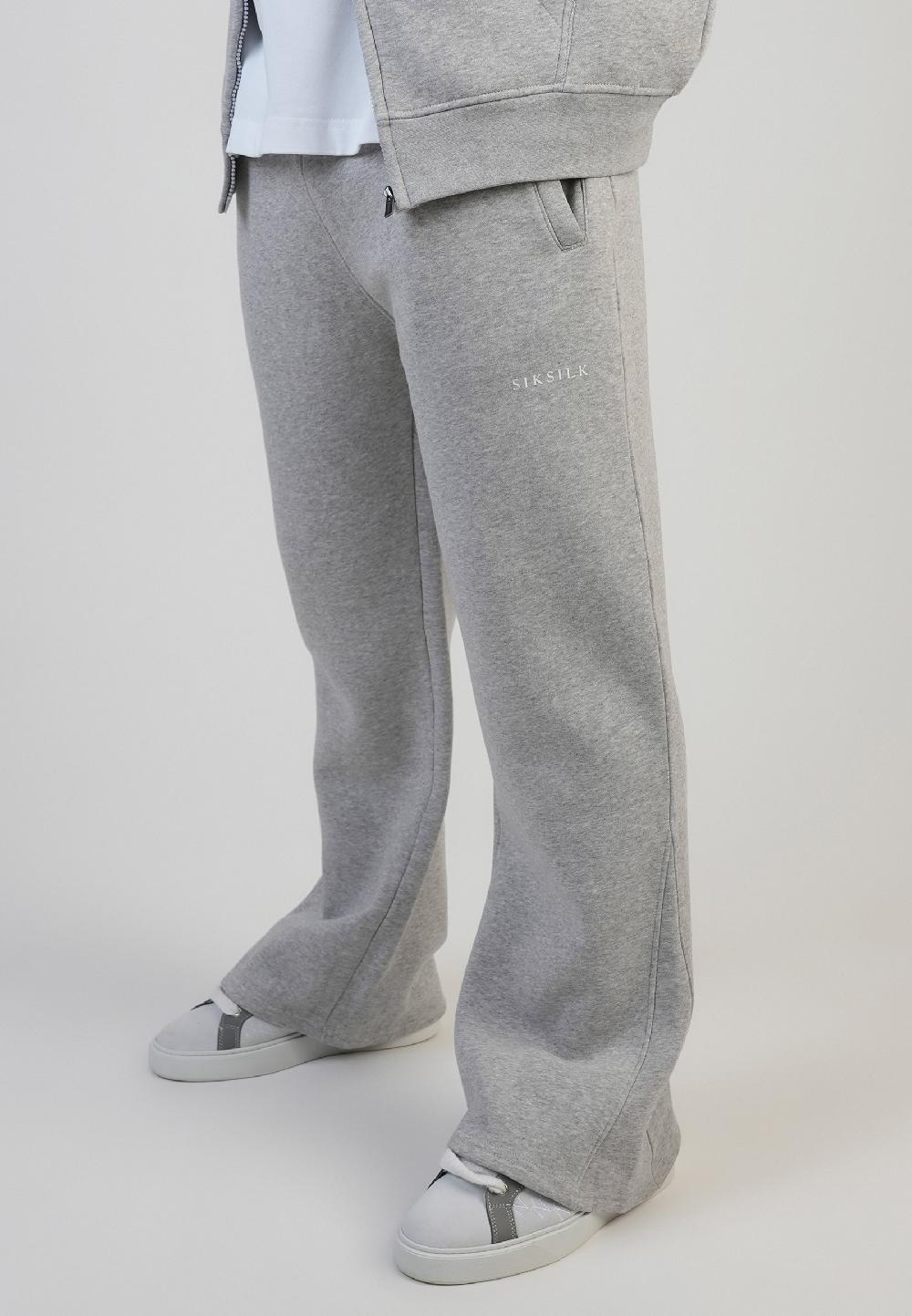 sik silk Grey Marl Flare Track Pants