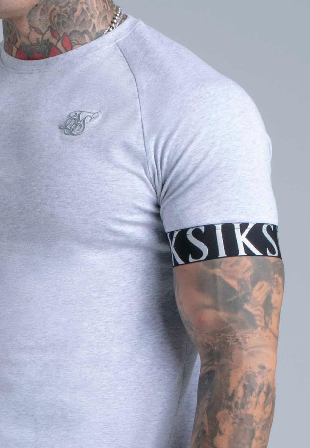 Sik Silk Grey Marl Tech T-Shirt