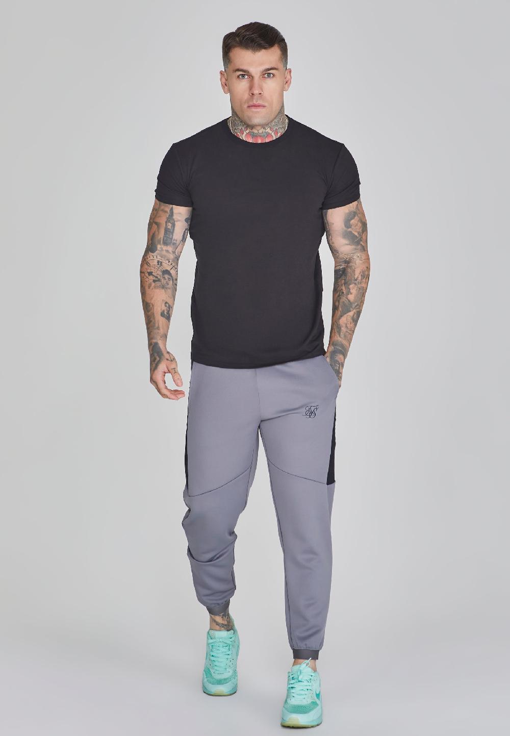 Sik Silk Grey Muscle Fit Joggers