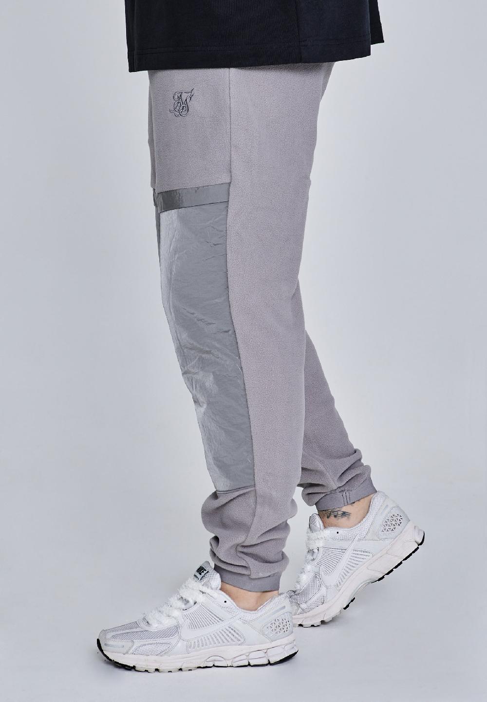 Sik Silk Grey Polar Fleece Joggers