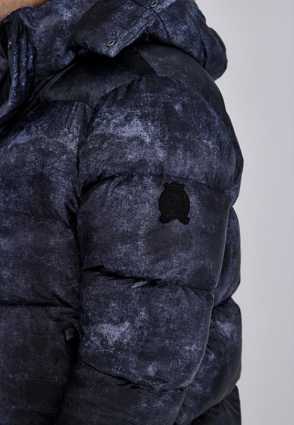 Sik Silk Grey Puffer Jacket