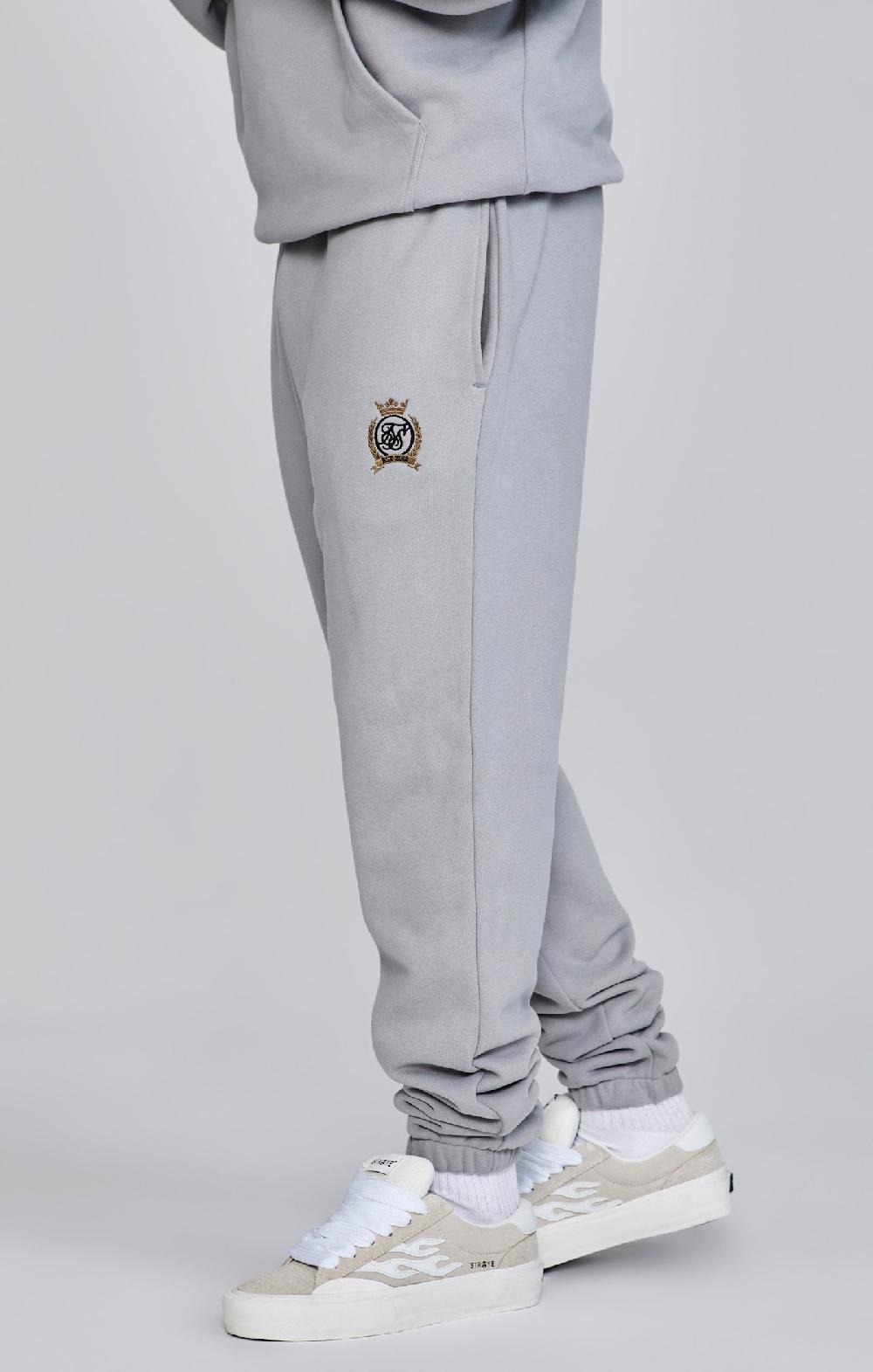 sik silk Grey Relaxed Fit Joggers