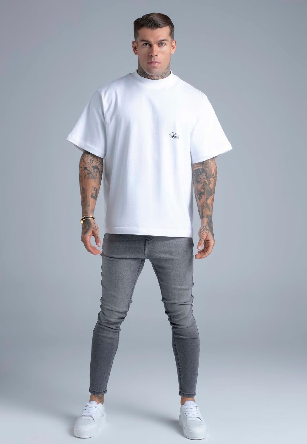 Sik Silk Grey Skinny Jeans