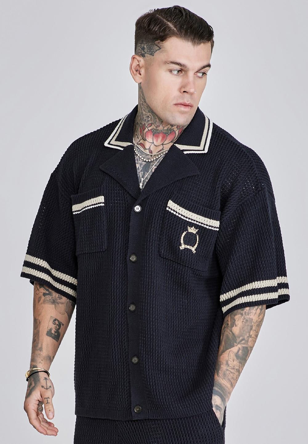 sik silk Knitted Shirt