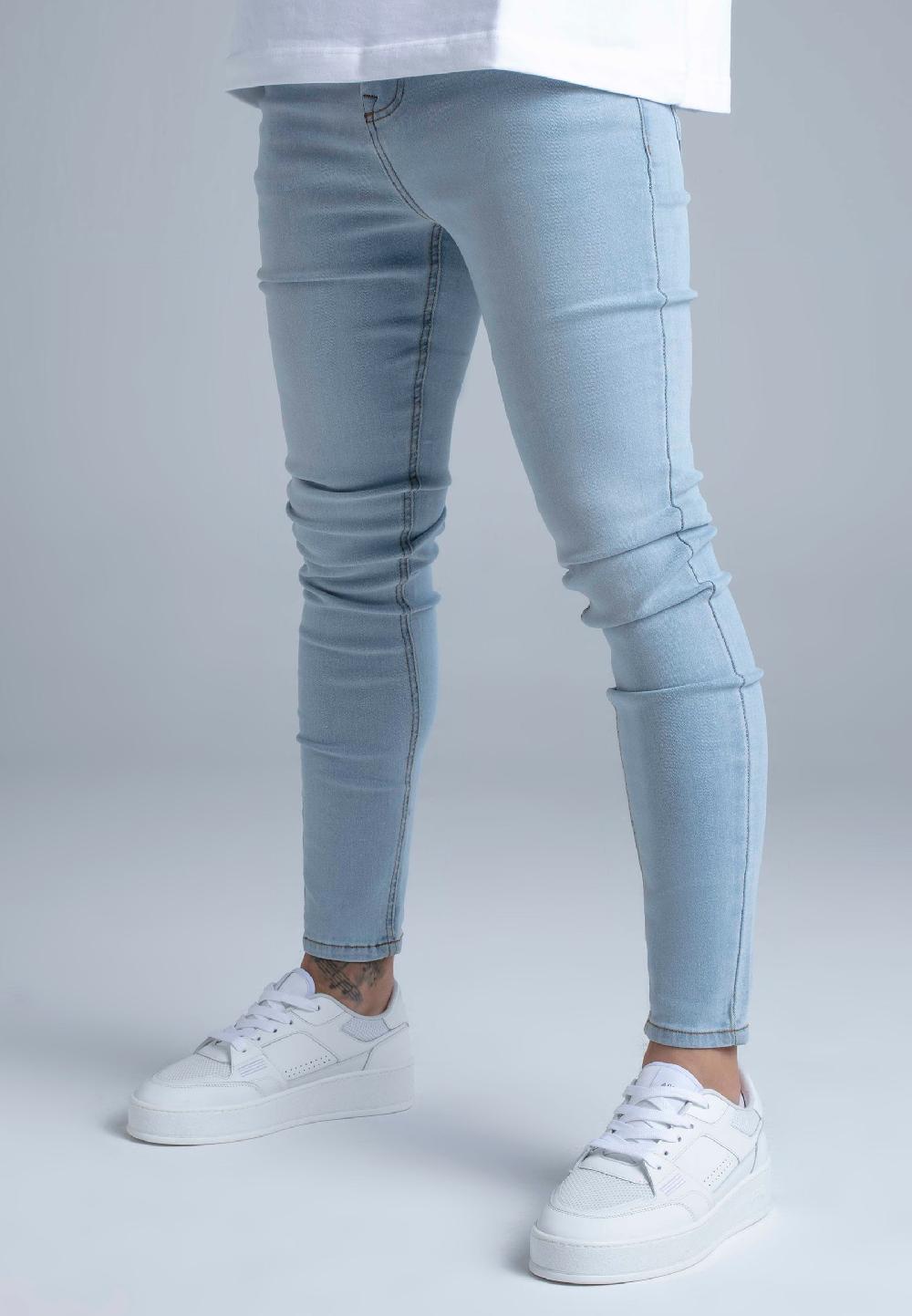 sik silk Light Blue Skinny Jeans