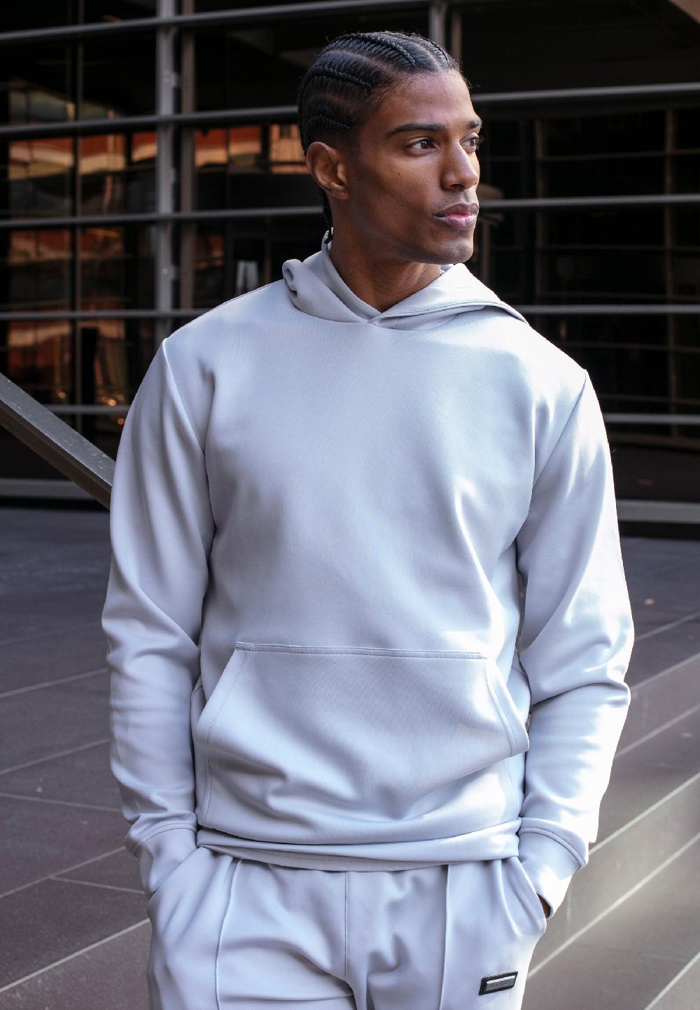 sik silk Light Grey Smart Hoodie