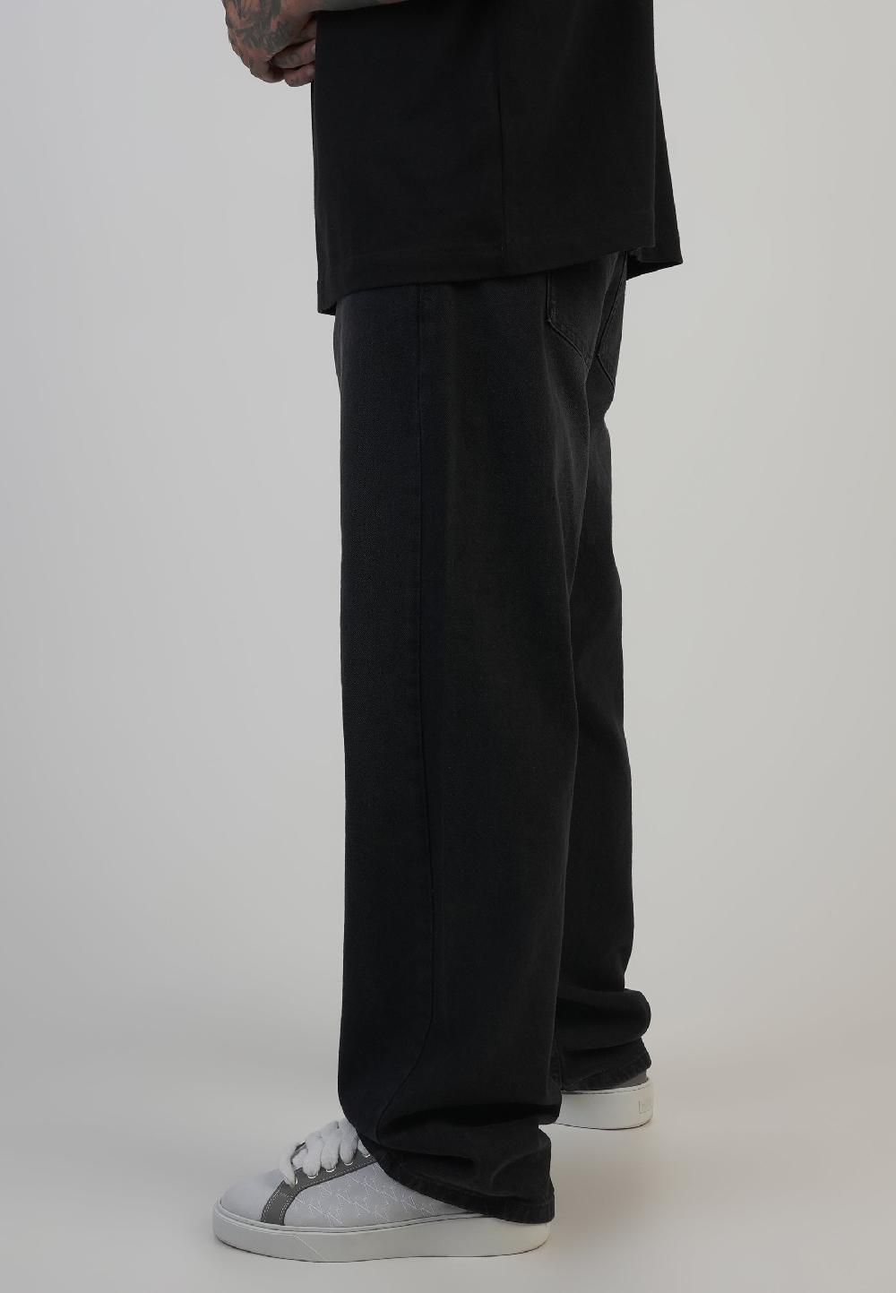 Sik Silk Loose Fit Jeans Washed Black