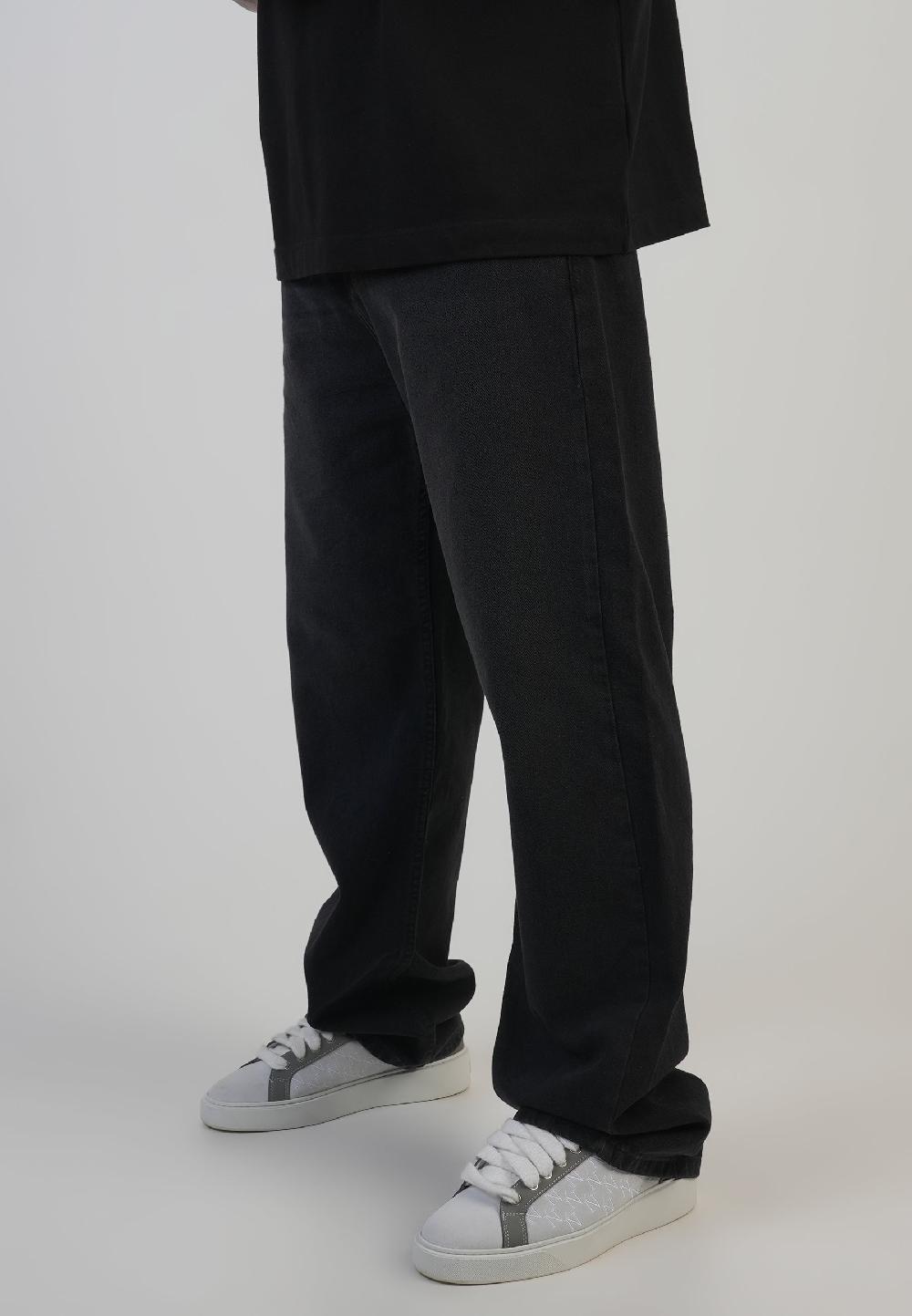 sik silk Loose Fit Jeans Washed Black