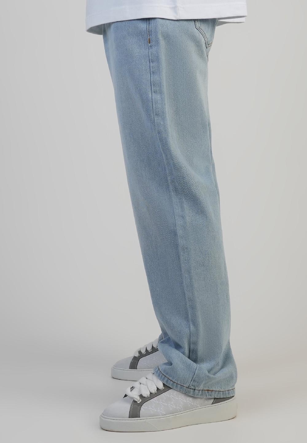 Sik Silk Loose Fit Jeans Washed Light Blue