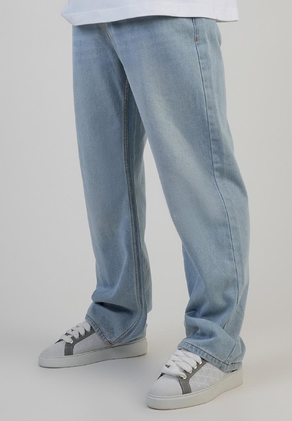 sik silk Loose Fit Jeans Washed Light Blue
