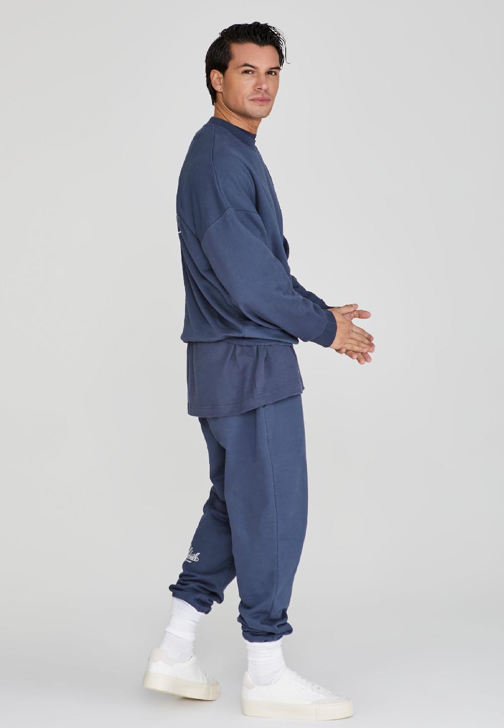 Sik Silk Navy Graphic Joggers