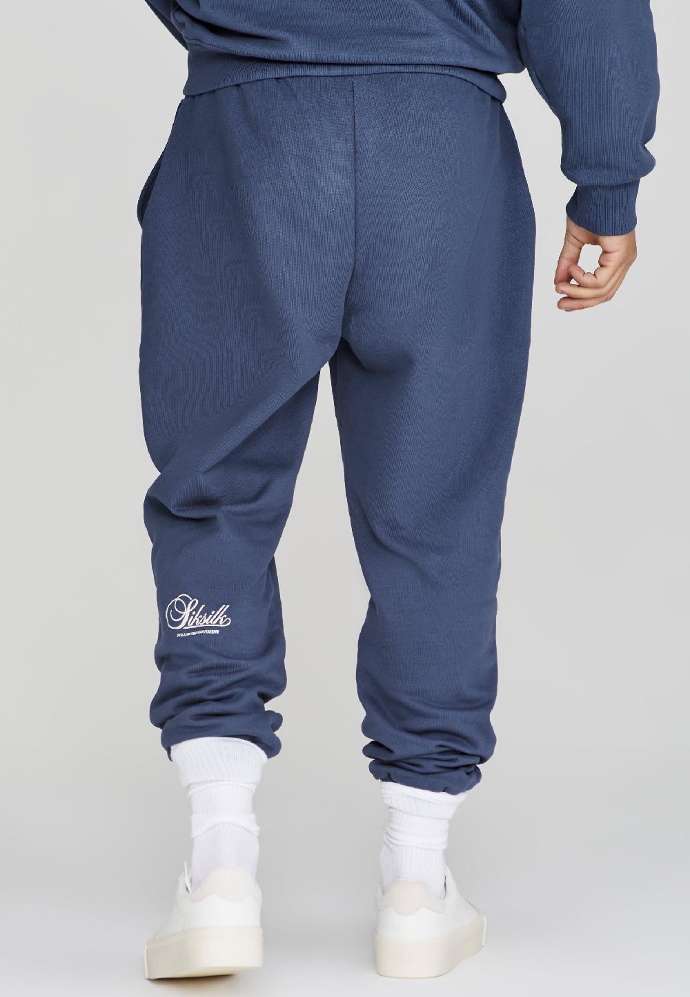sik silk Navy Graphic Joggers