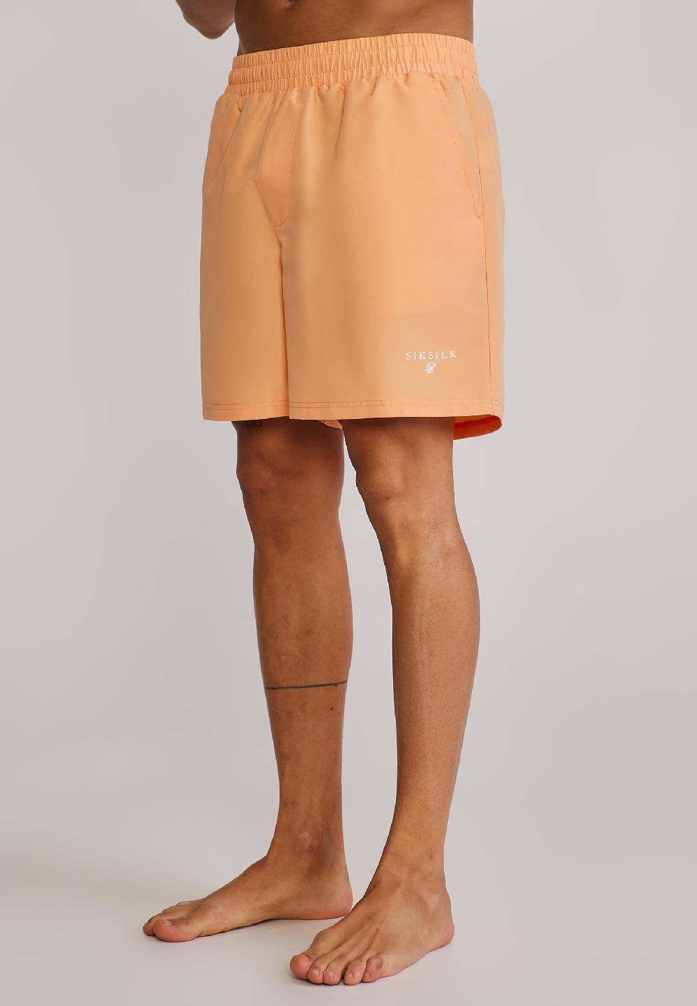 sik silk Orange Swim Shorts