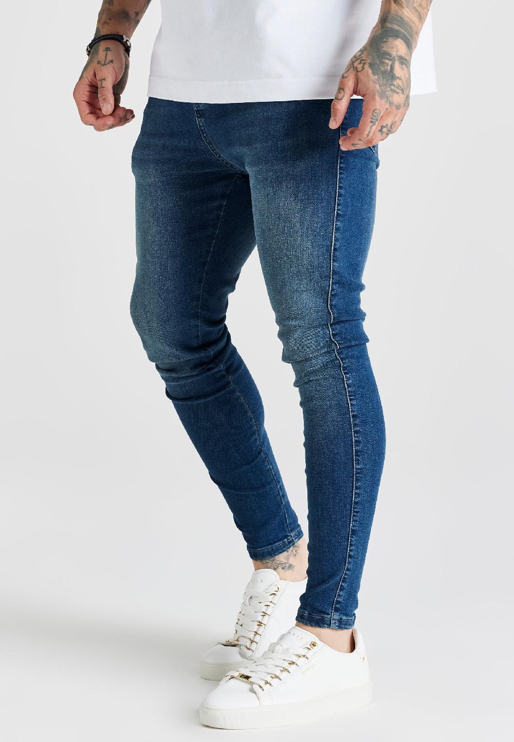 sik silk Skinny Jeans Blue Washed
