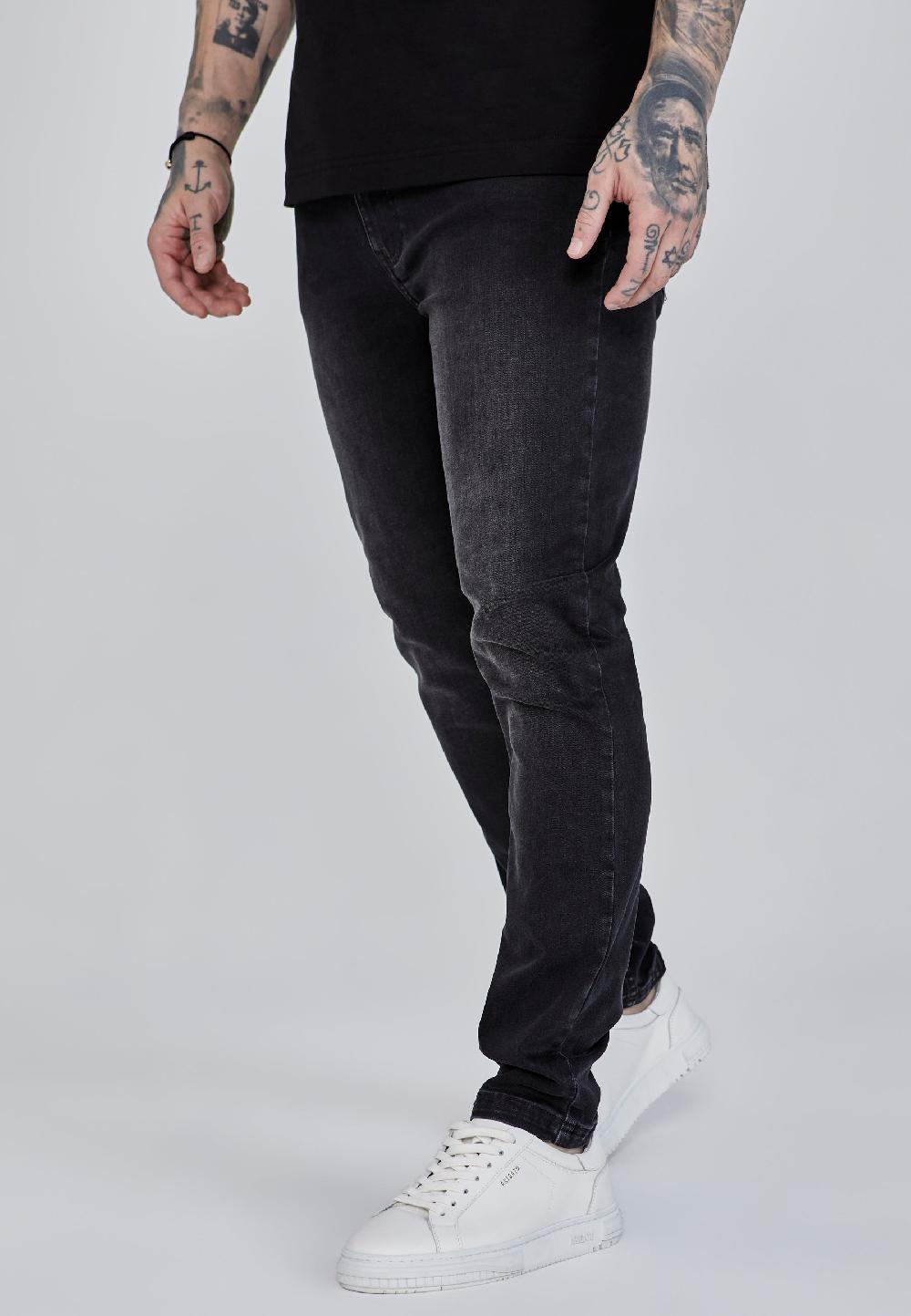 sik silk Slim Fit Jeans Black