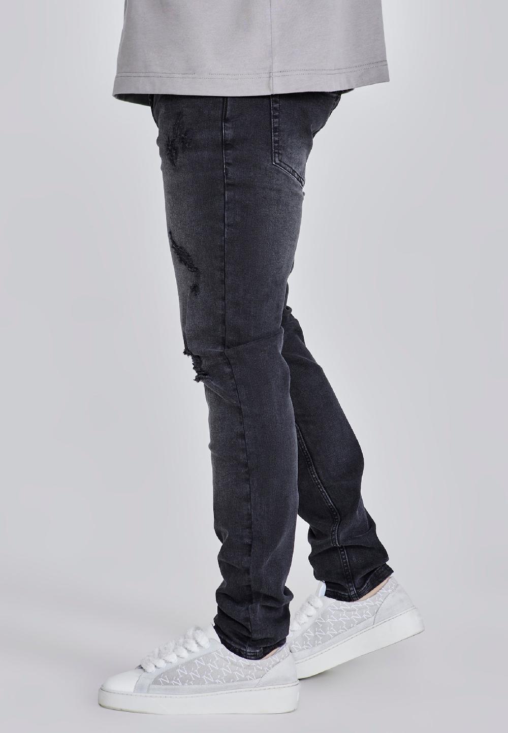 Sik Silk Slim Fit Jeans Black