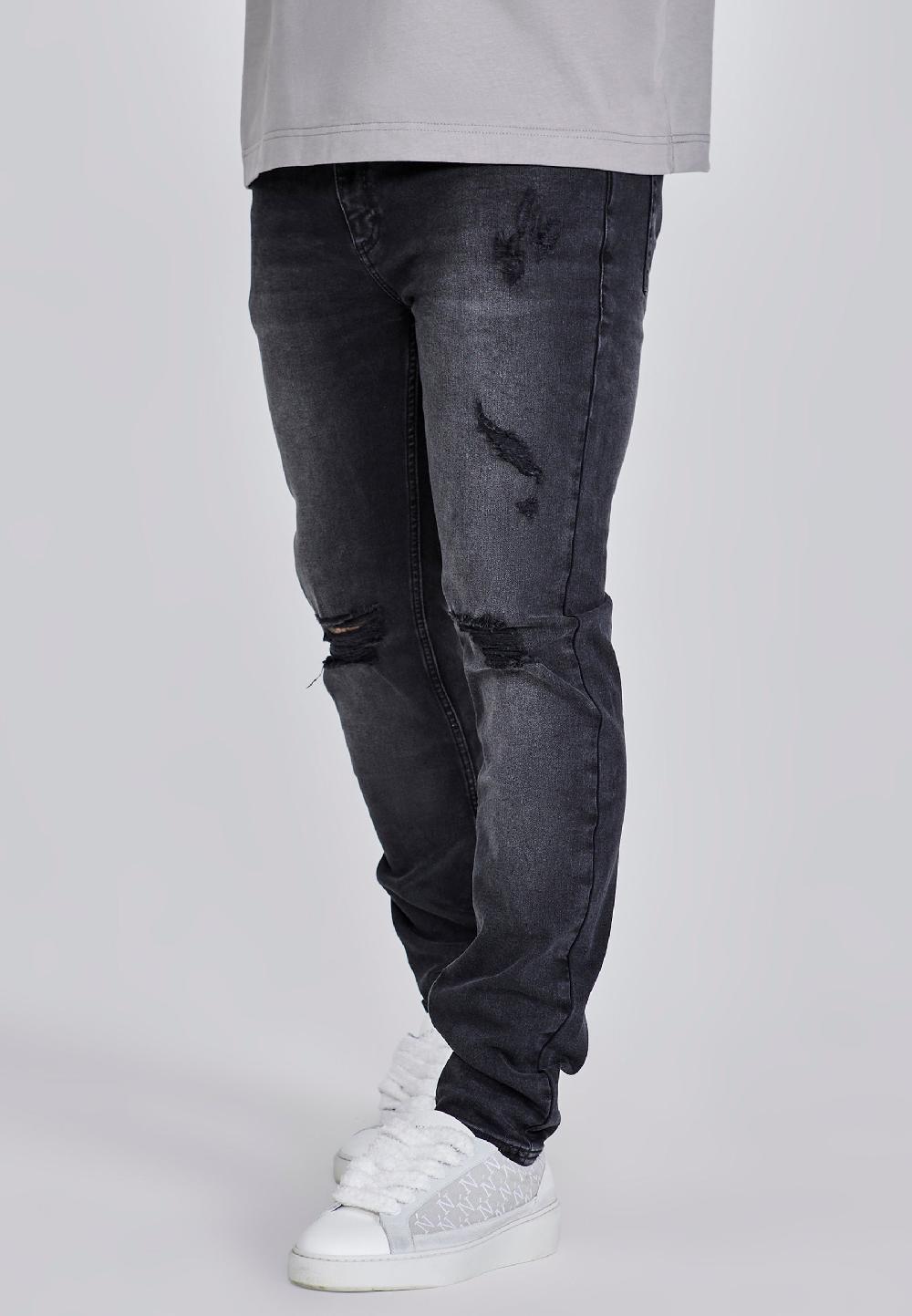 sik silk Slim Fit Jeans Black