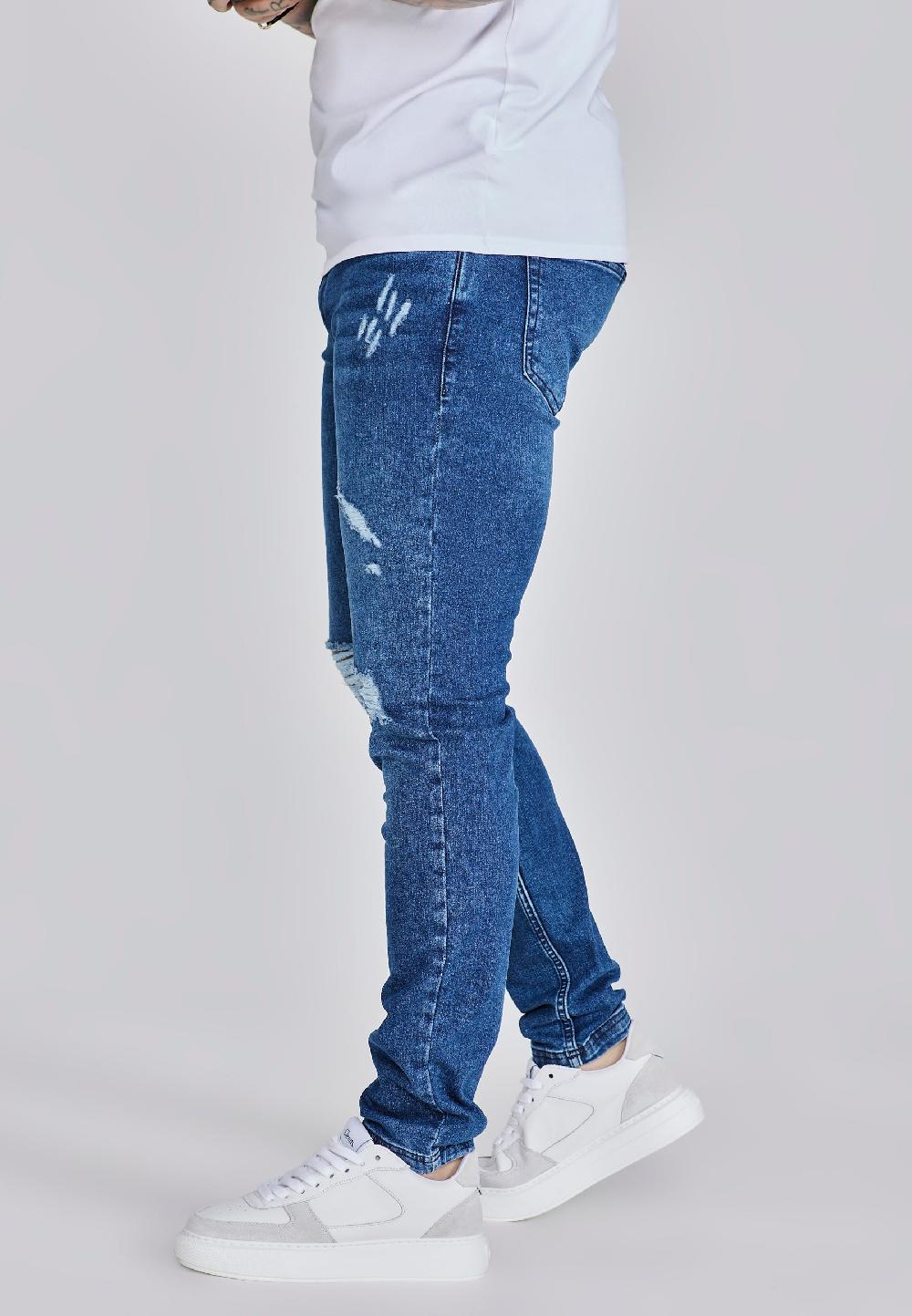 Sik Silk Slim Fit Jeans Blue