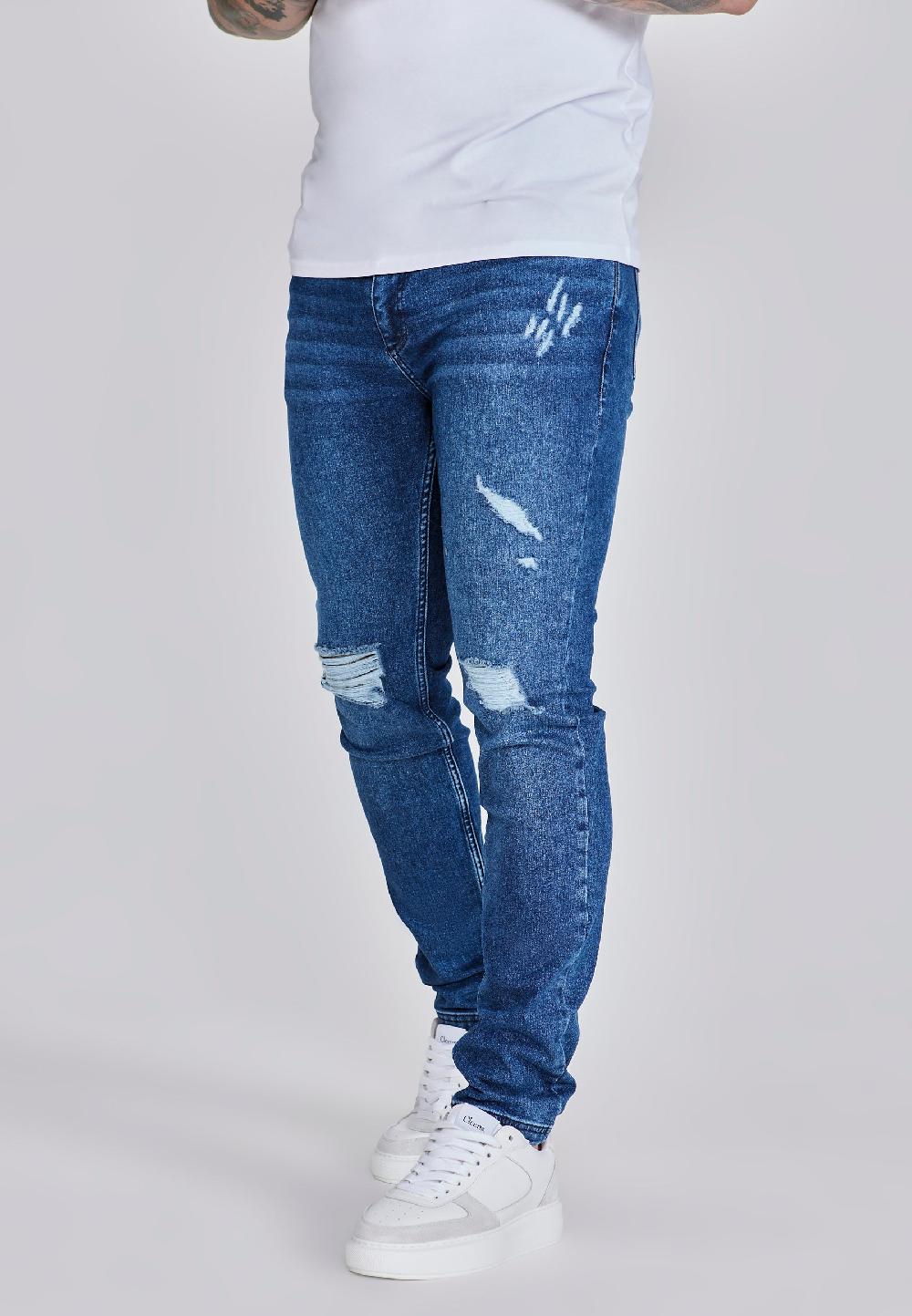sik silk Slim Fit Jeans Blue