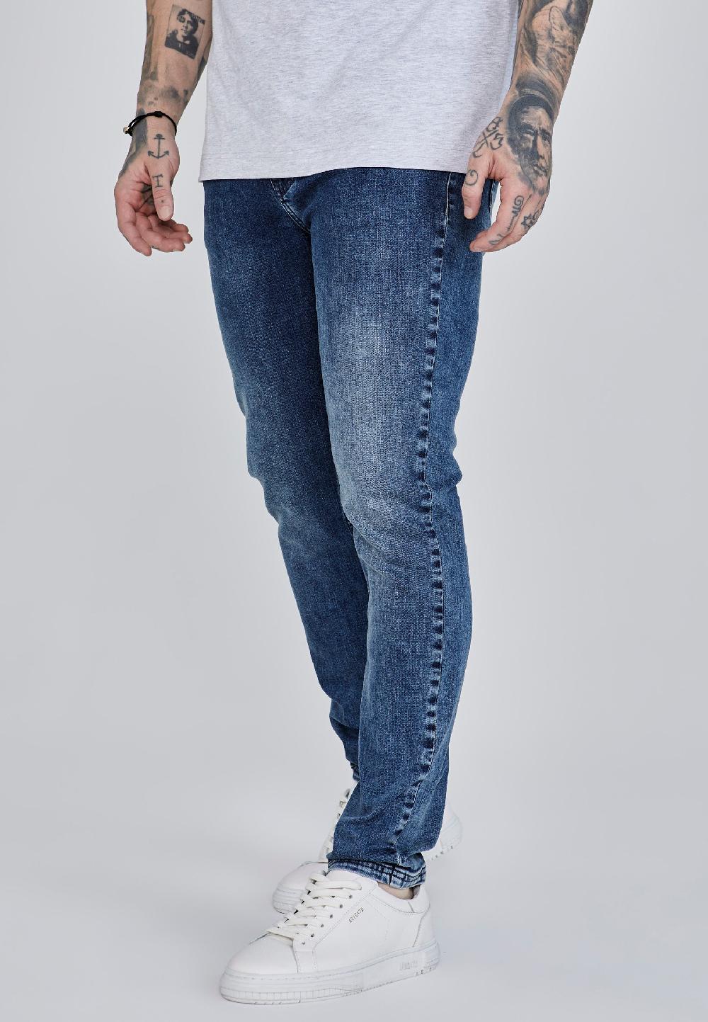 sik silk Slim Fit Jeans Blue