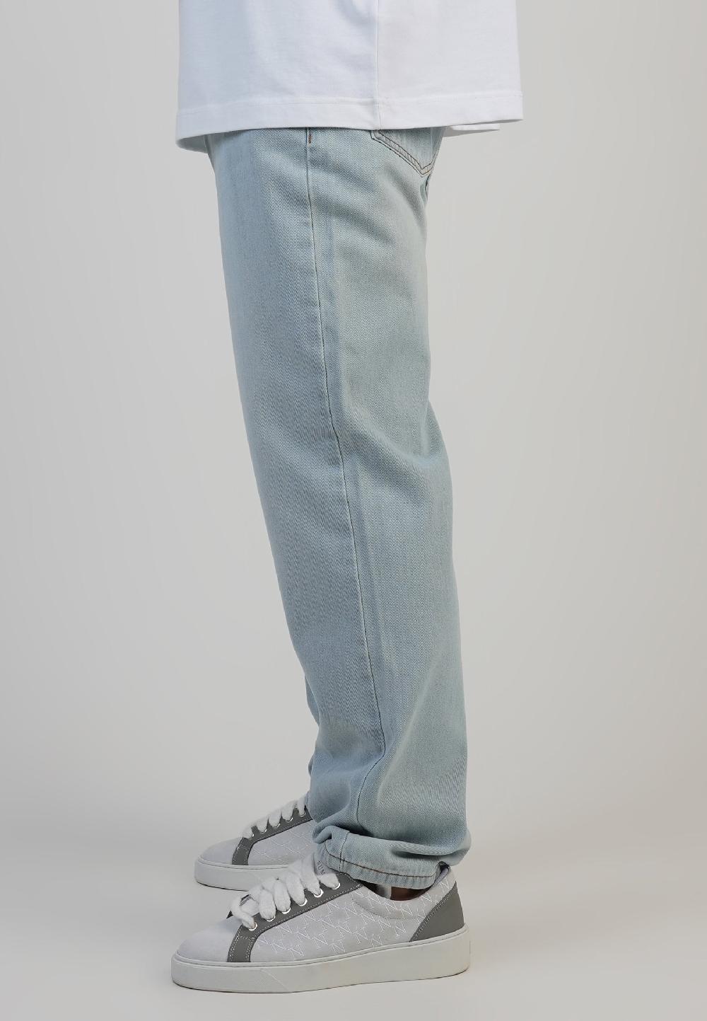 Sik Silk Straight Fit Jeans Washed Light Blue