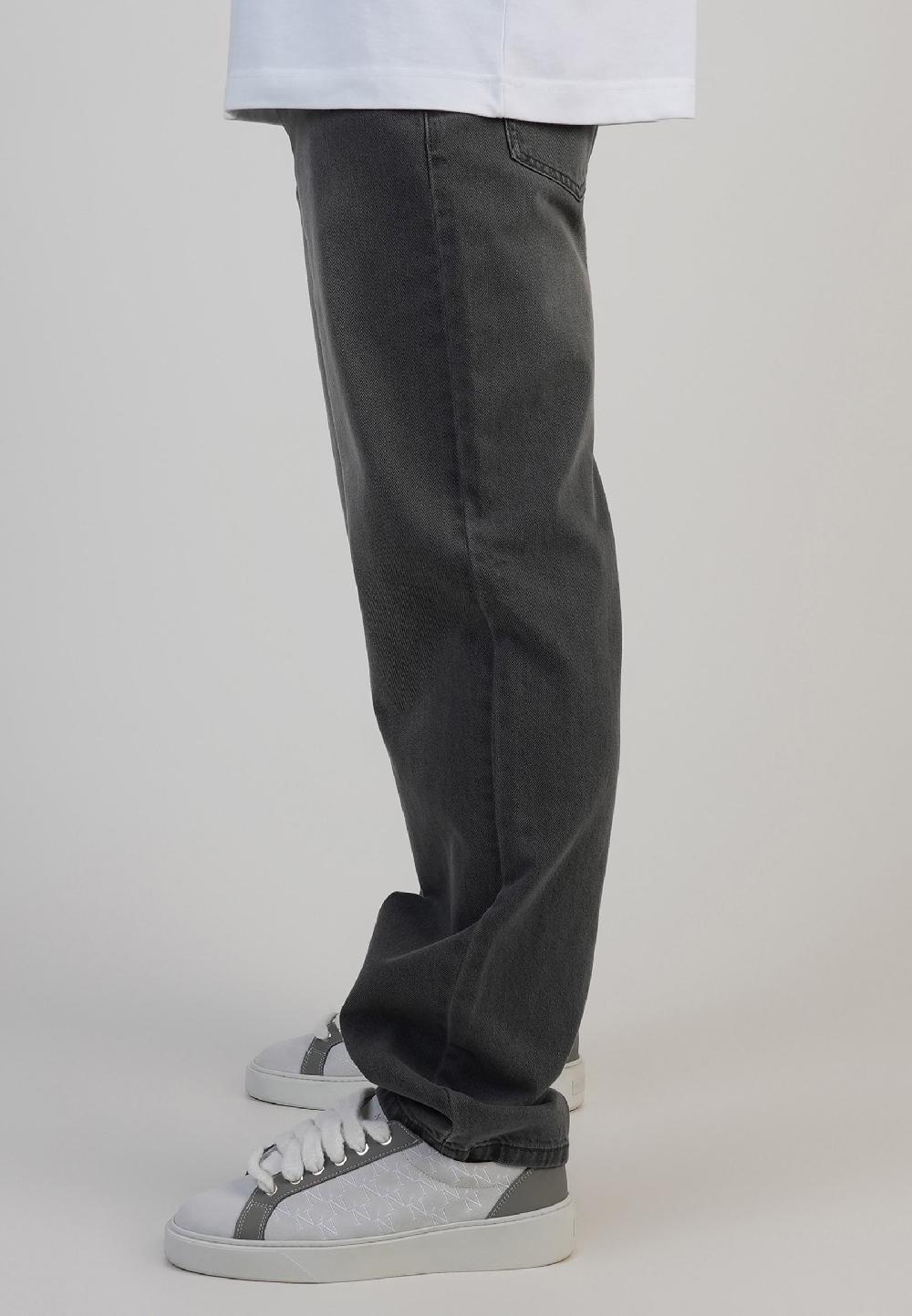 Sik Silk Straight Fit Jeans Washed Mid Grey