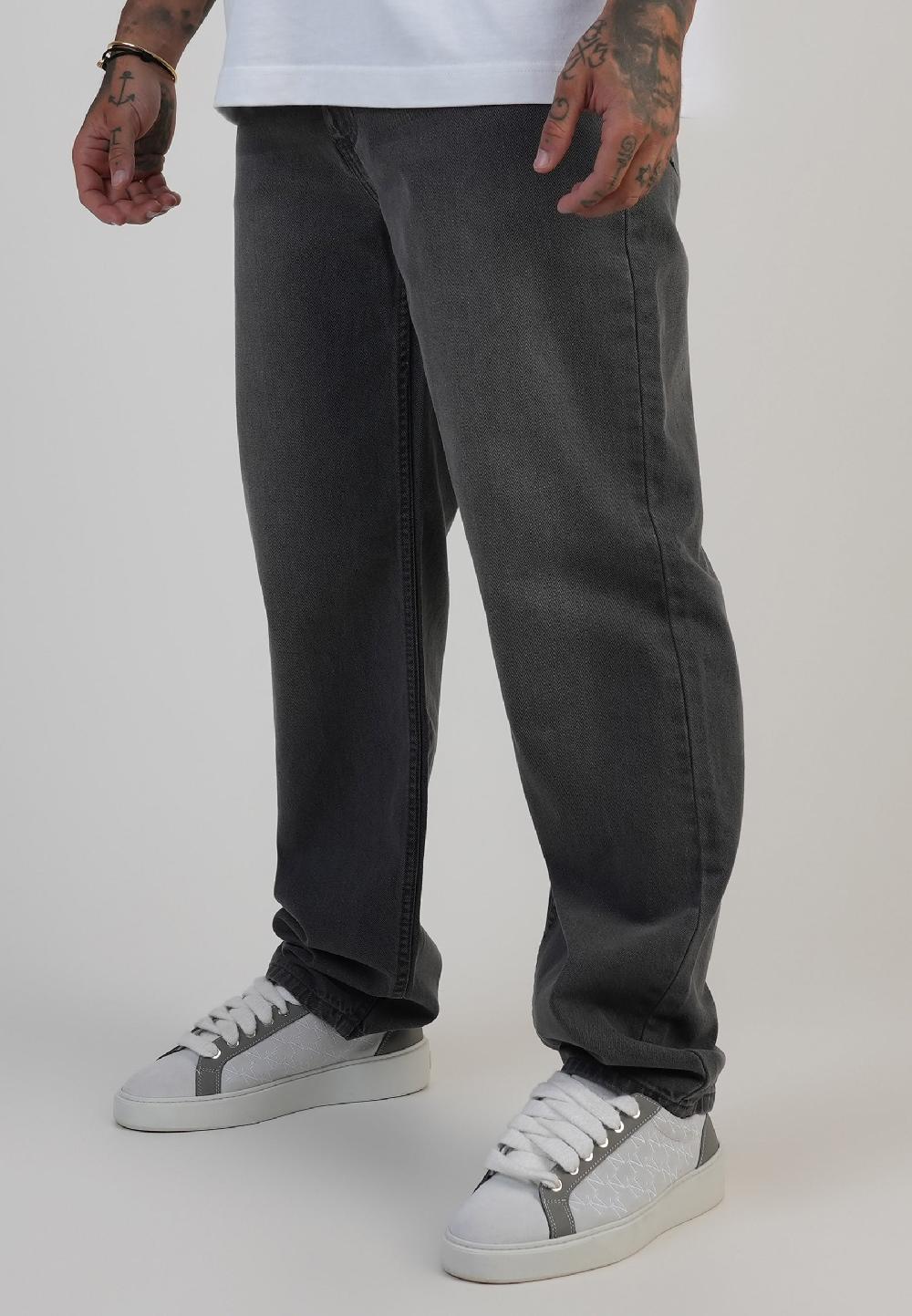 sik silk Straight Fit Jeans Washed Mid Grey