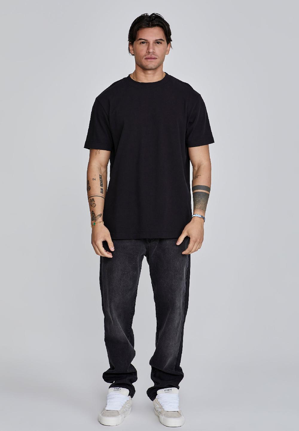 Sik Silk Tapered Jeans Black