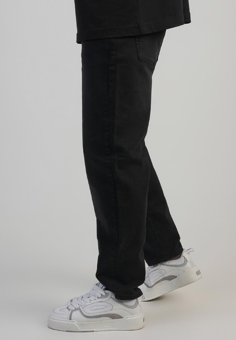 Sik Silk Tapered Jeans Washed Black