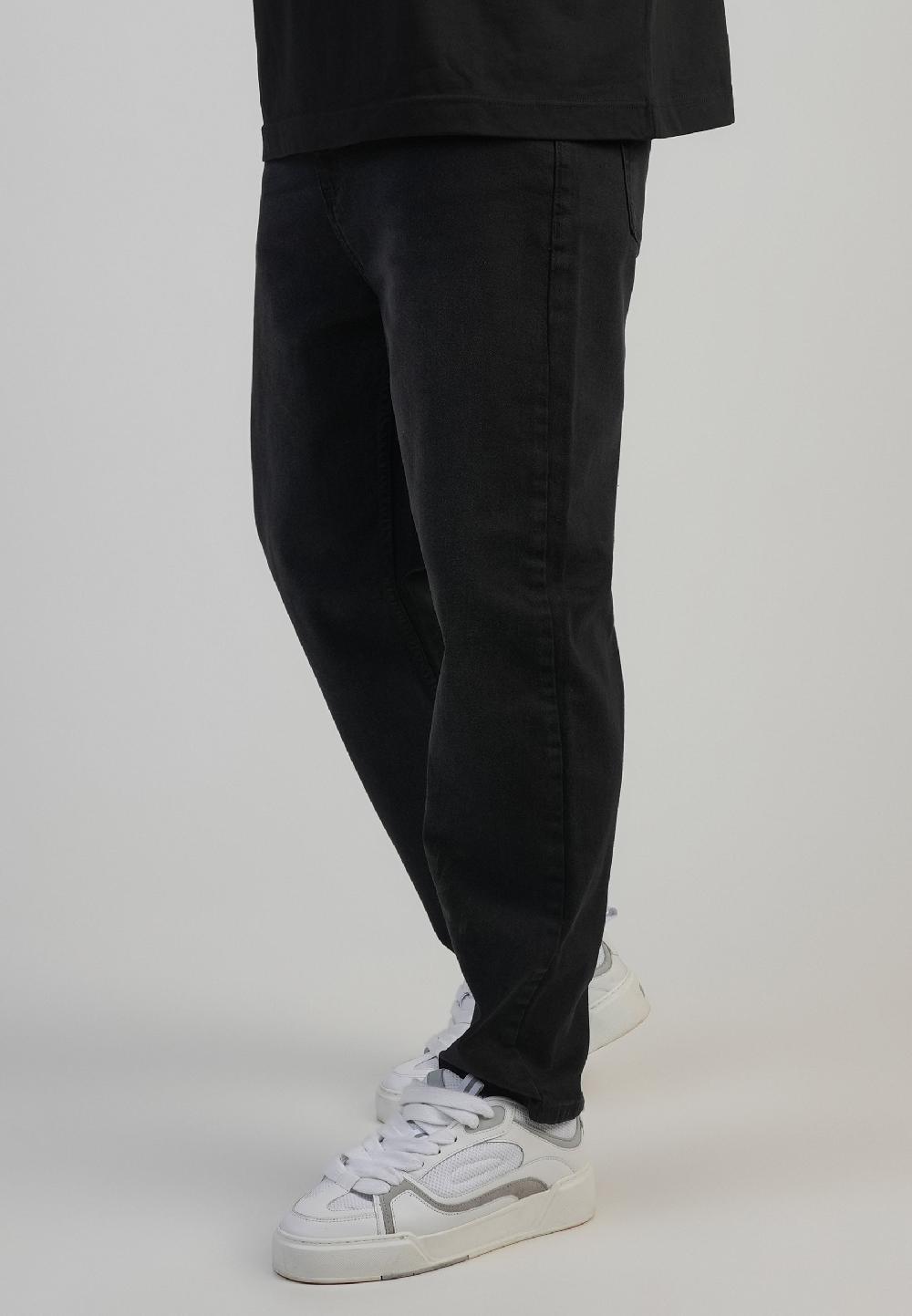 sik silk Tapered Jeans Washed Black