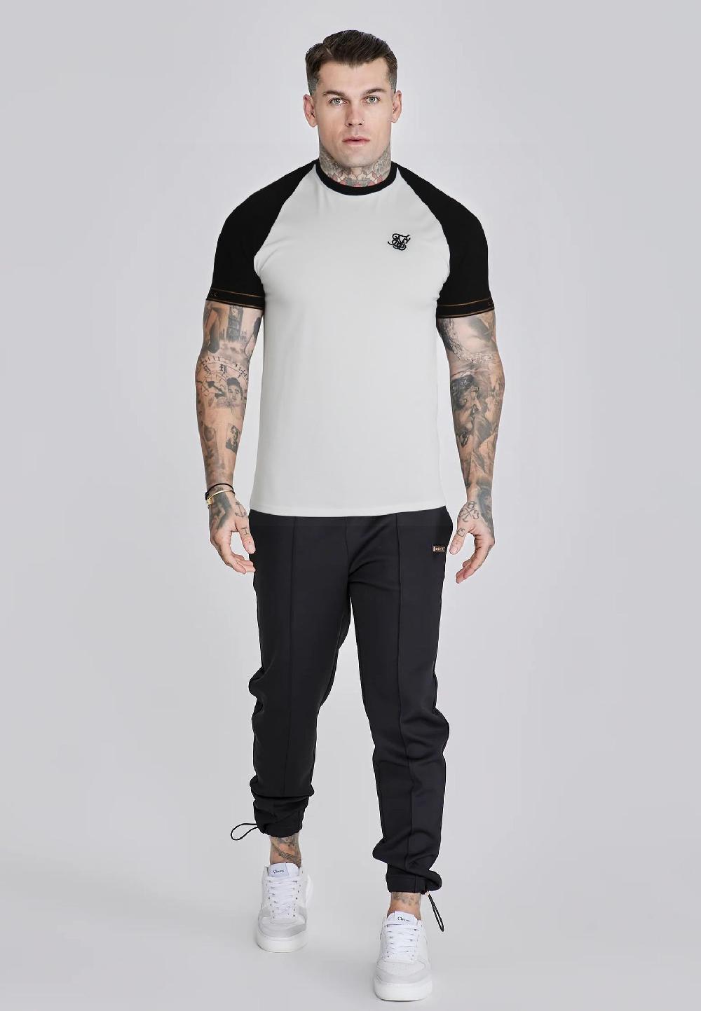 Sik Silk White And Black Tech T-Shirt