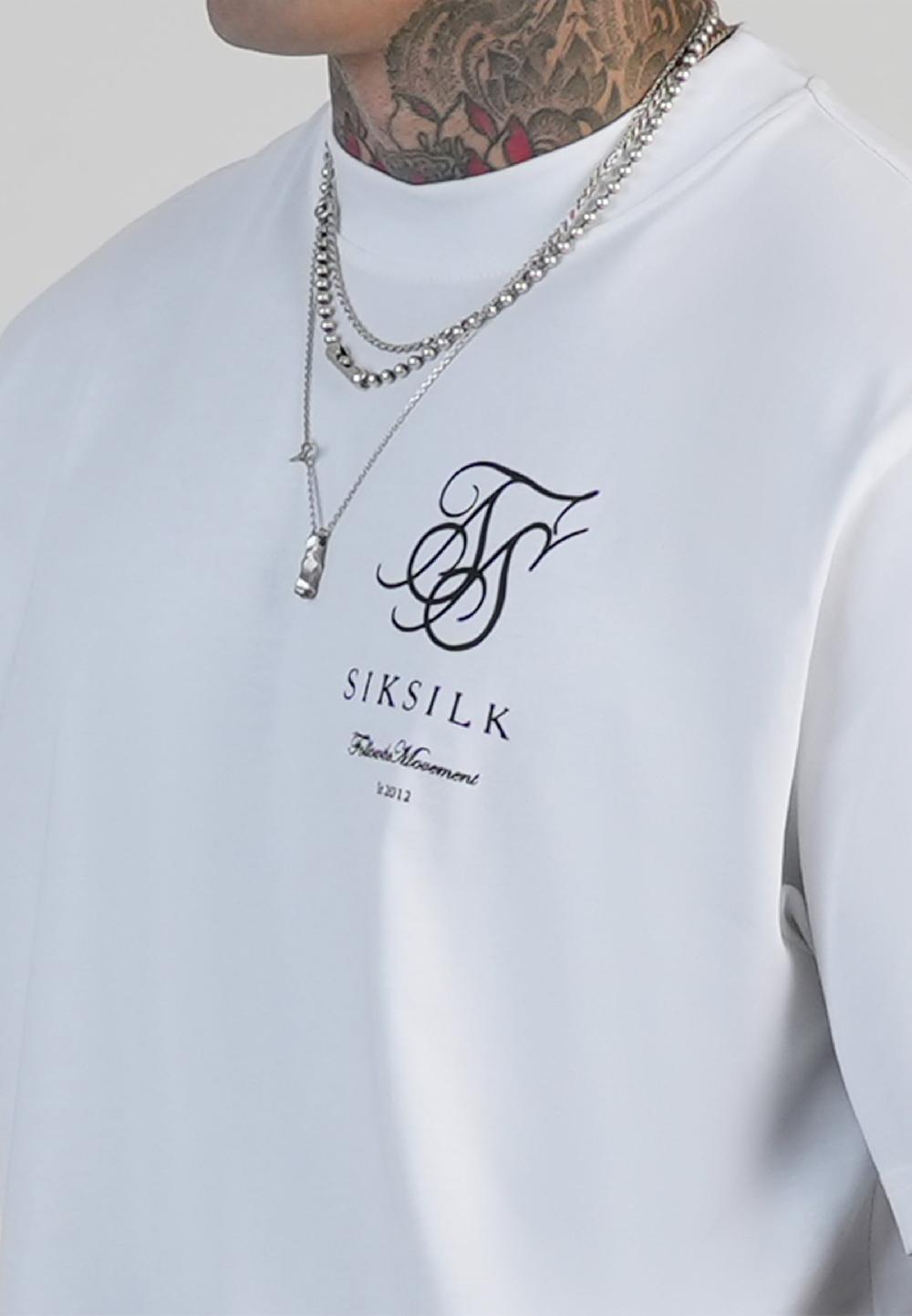 Sik Silk White Logo T-Shirt