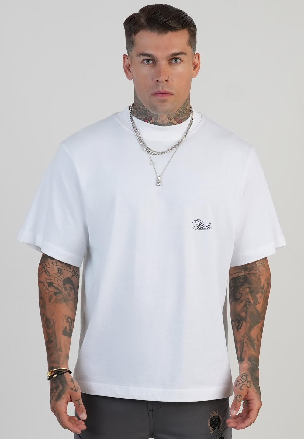 Sik Silk White Oversized T-Shirt