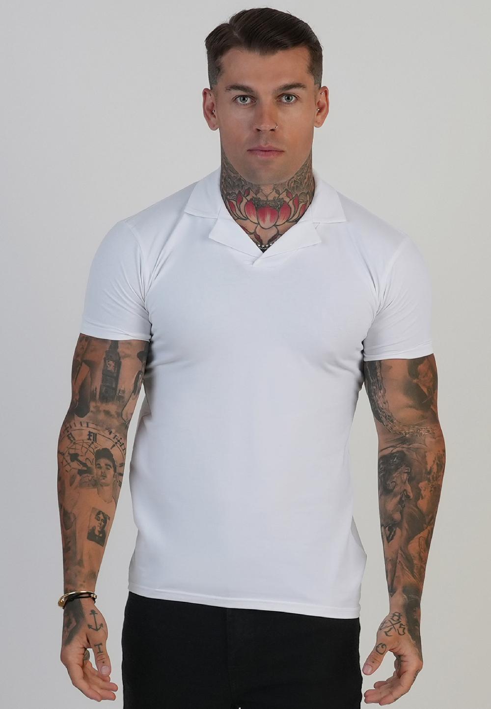 sik silk White Revere Polo