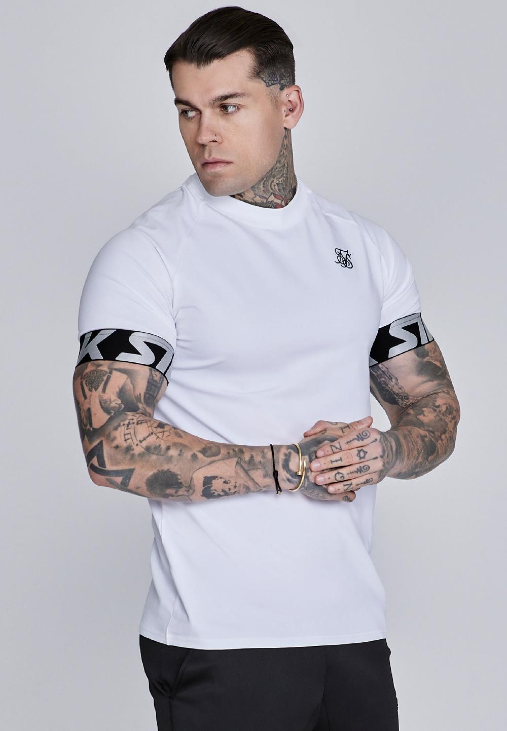 sik silk White Tech T-Shirt