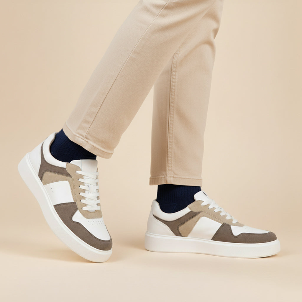 Silver Street London Leather Casual Chunky Sole Trainers