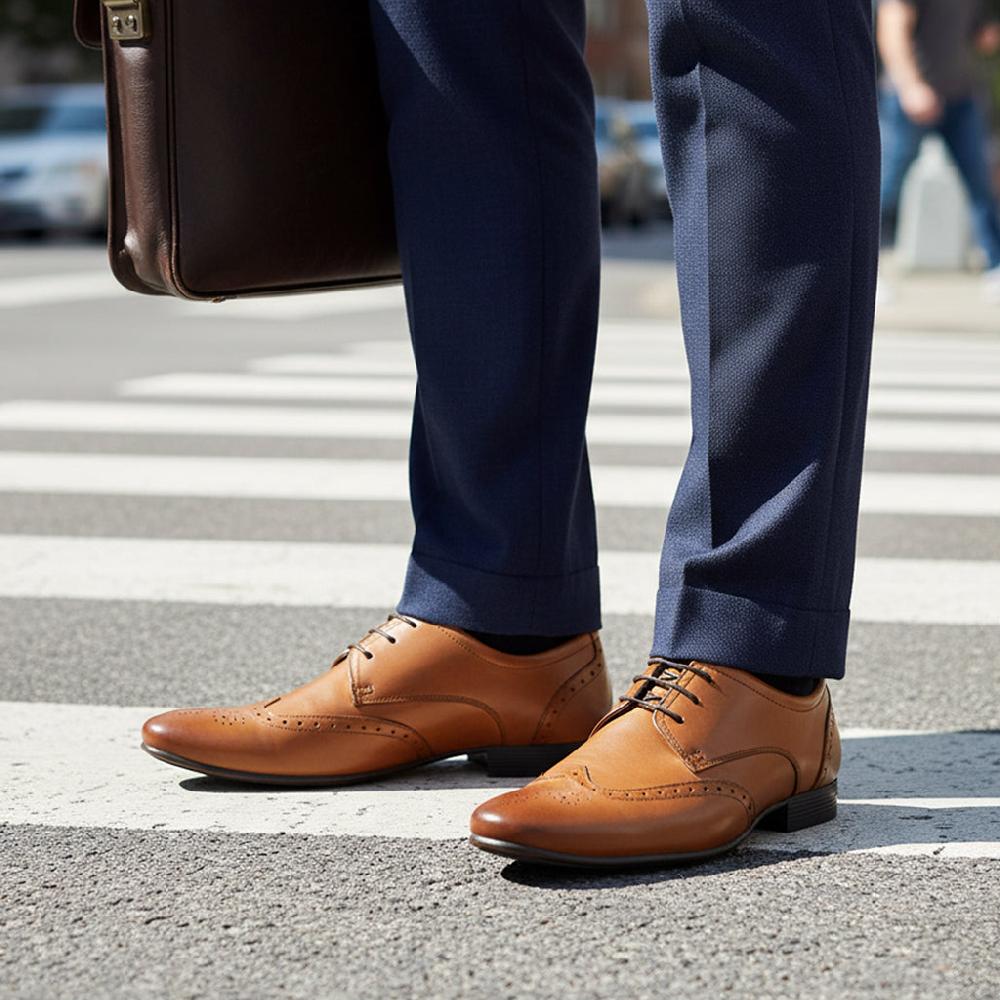 Silver Street London Leather Smart Formal Leather Brogue Shoes