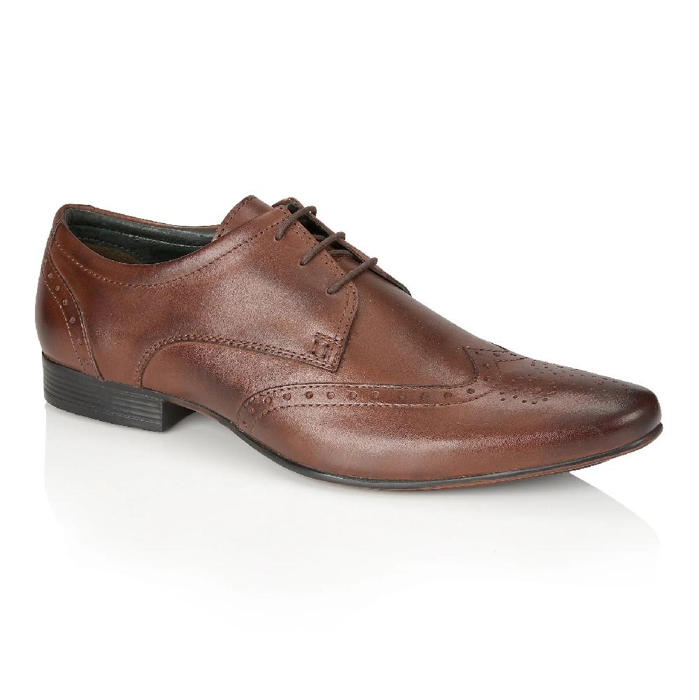 Silver Street London Leather Smart Formal Leather Brogue Shoes