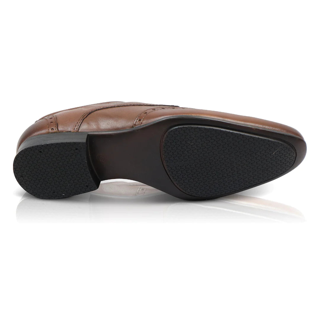 Silver Street London Leather Smart Formal Leather Brogue Shoes