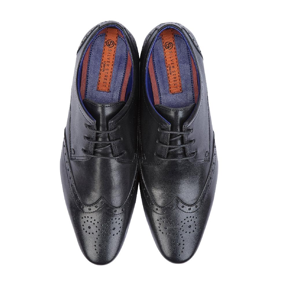 Silver Street London Leather Smart Formal Leather Brogue Shoes