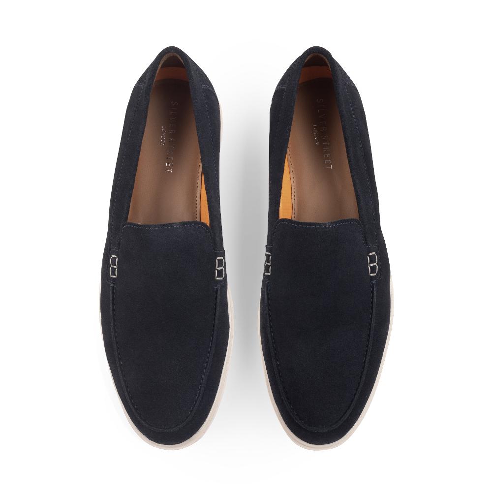 Silver Street London Mauro Suede Leather Apron Loafers
