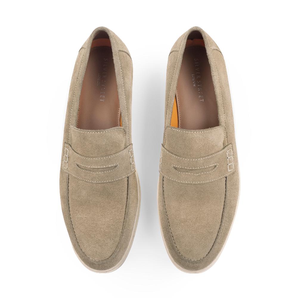 Silver Street London Nicola Suede Leather Penny Loafers