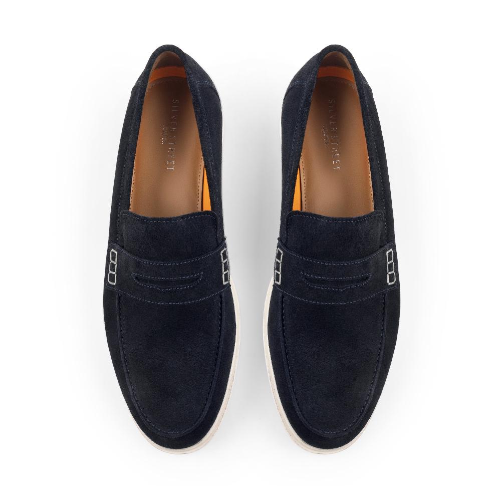 Silver Street London Nicola Suede Leather Penny Loafers