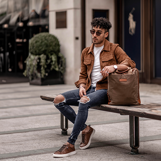 Silver Street London Canvas Leather Backpacks