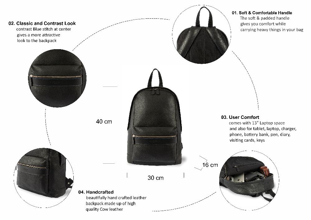Silver Street London Leather Backpacks