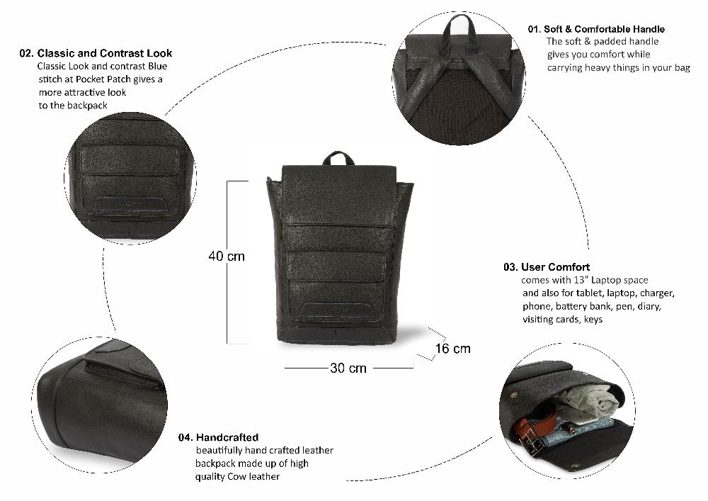 Silver Street London Leather Backpacks