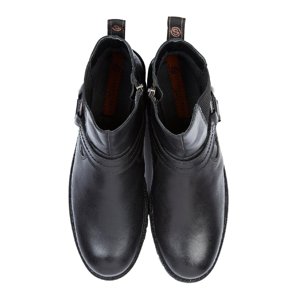Silver Street London Leather Biker Boots