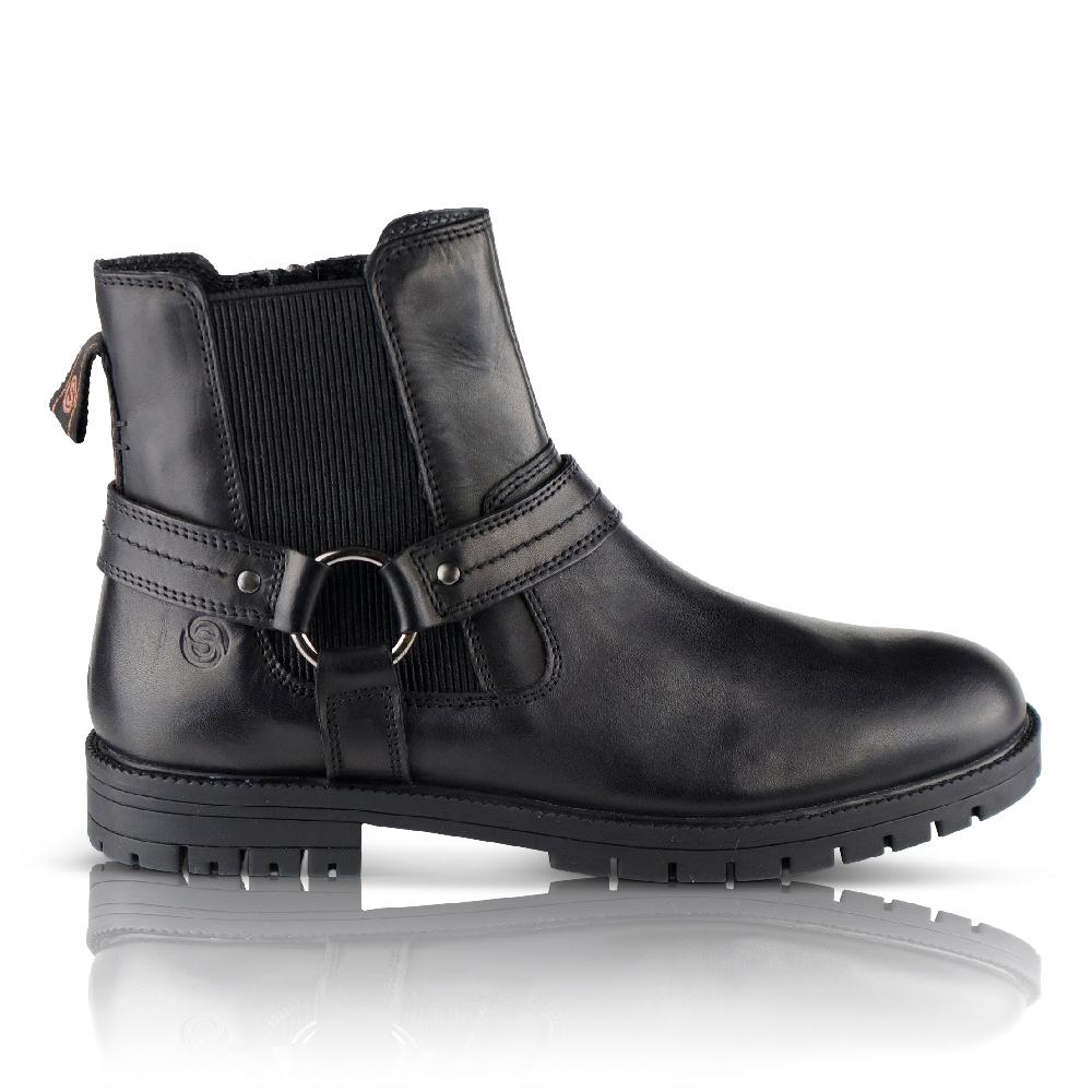 silver street london Leather Biker Boots